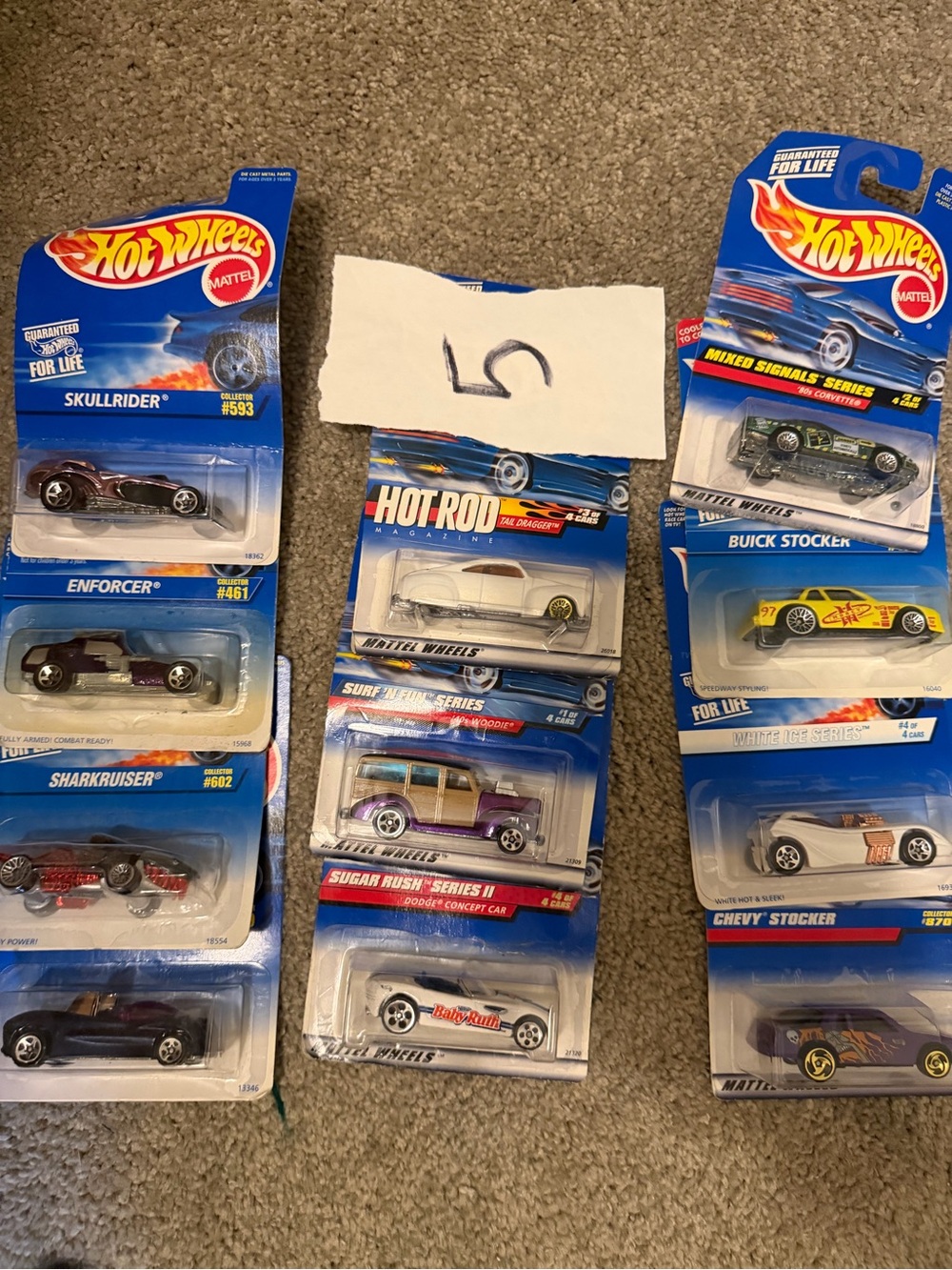 Hot Wheels Assorted Color Die-Cast Toy Car Pack - Blue, Yellow, Purple, White